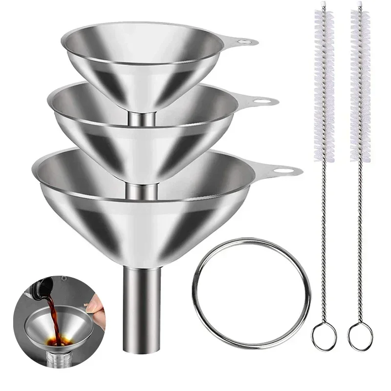 Kitchen Appliances Manufacturers - 3/5 Pcs 스테인레스 스틸 주방 깔때기