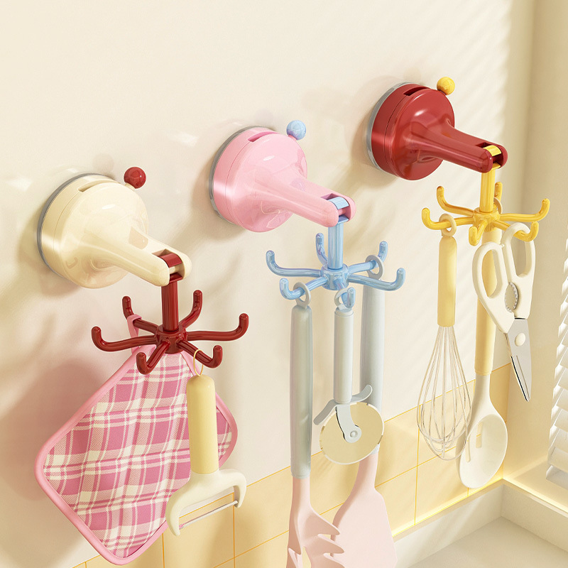 Kitchen Appliances Cabinet - 흡착식 회전 주방 걸이, 드릴 필요