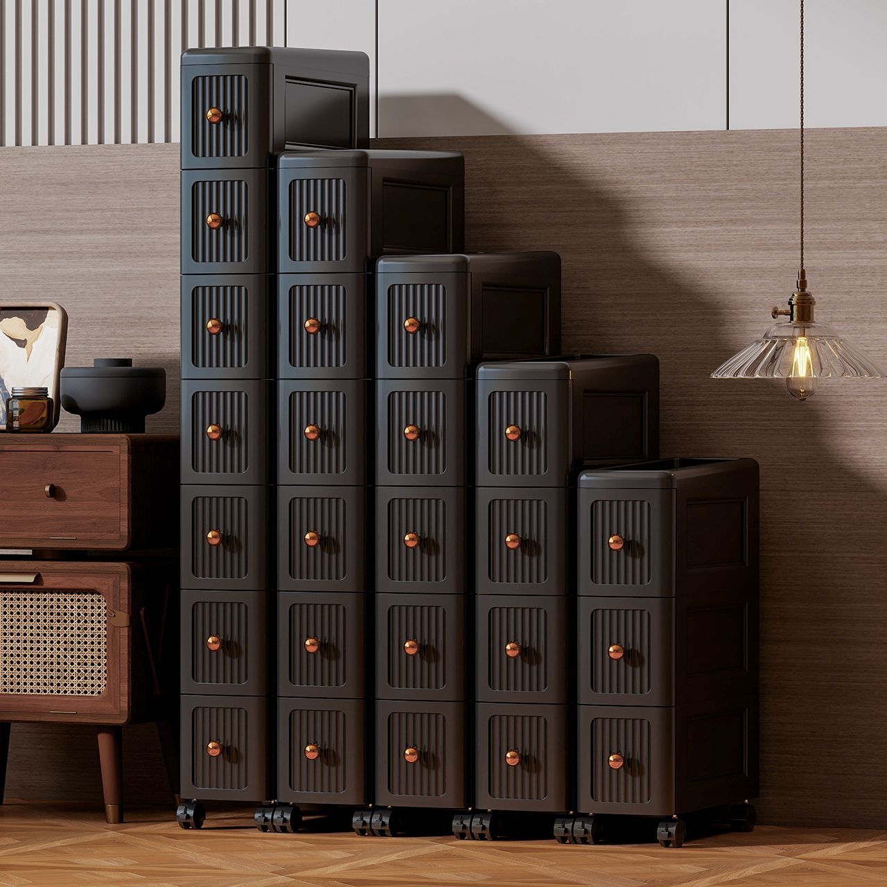 Kitchen Appliances Cabinet - 15CM 좁은 간격의 서랍형 수납장 –