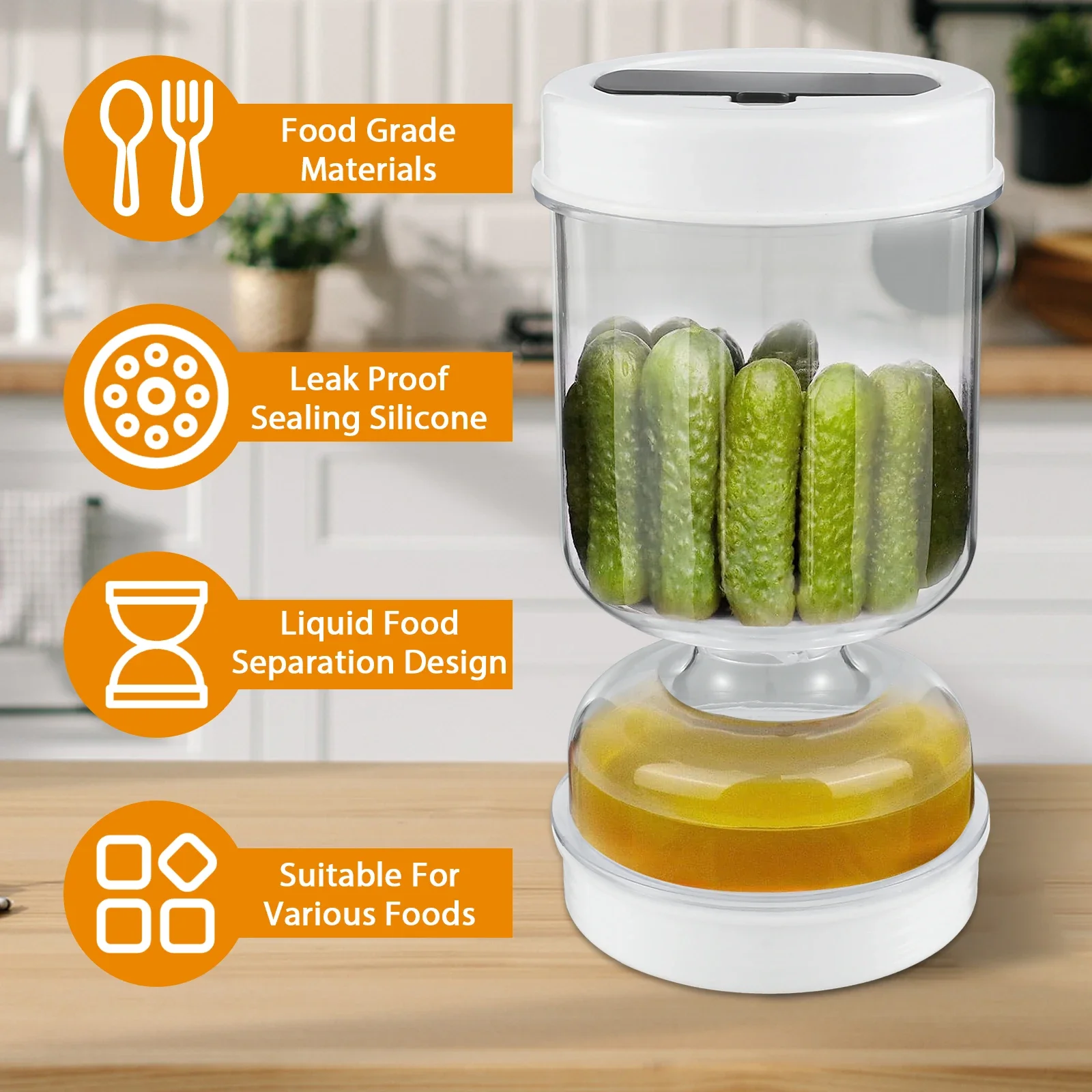 Kitchen Appliances Manufacturers - 피클 용기 습식 및 건식 분리