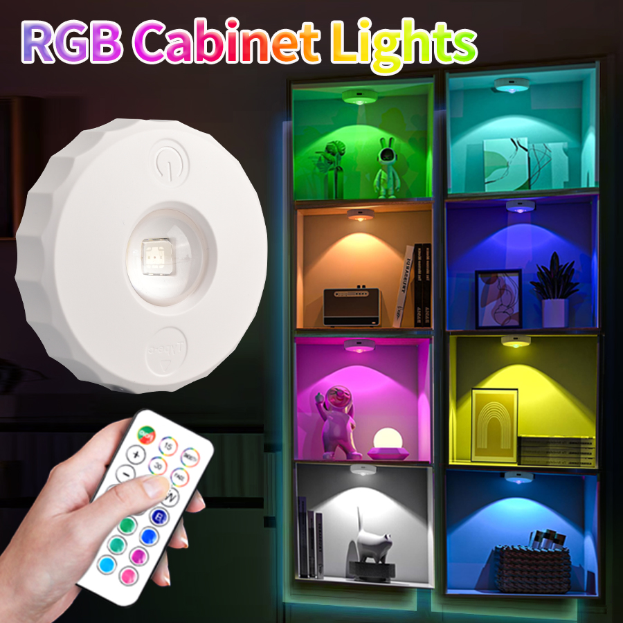 Kitchen Appliances Cabinet - LED 캐비닛 조명 RGB 리모컨 충전식