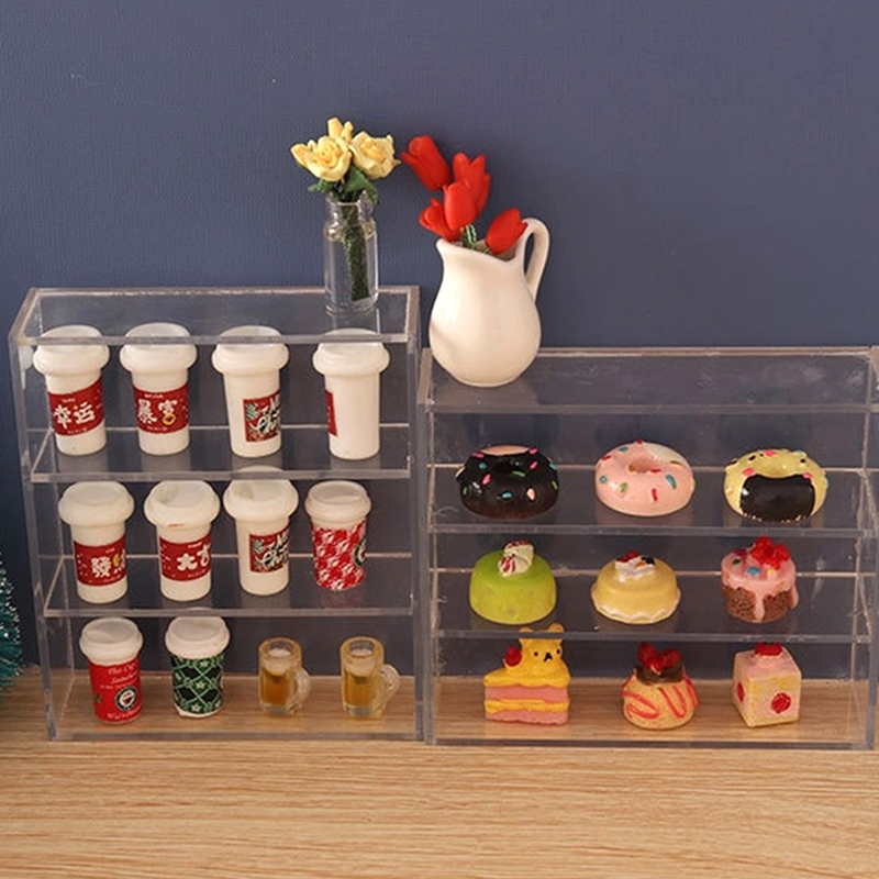 1Pc 1:12 인형 집 미니어처 다층 랙 찬장 보관  - Kitchen Appliances Cabinet 리뷰 및 가격