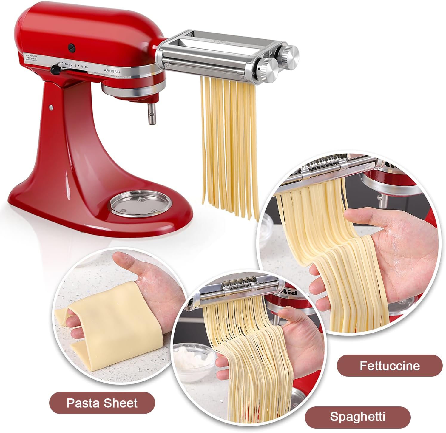 키친에이드 믹서 3-in-1 파스타 롤러 커터 부착물, - Kitchen Appliances Manufacturers 리뷰 및 가격