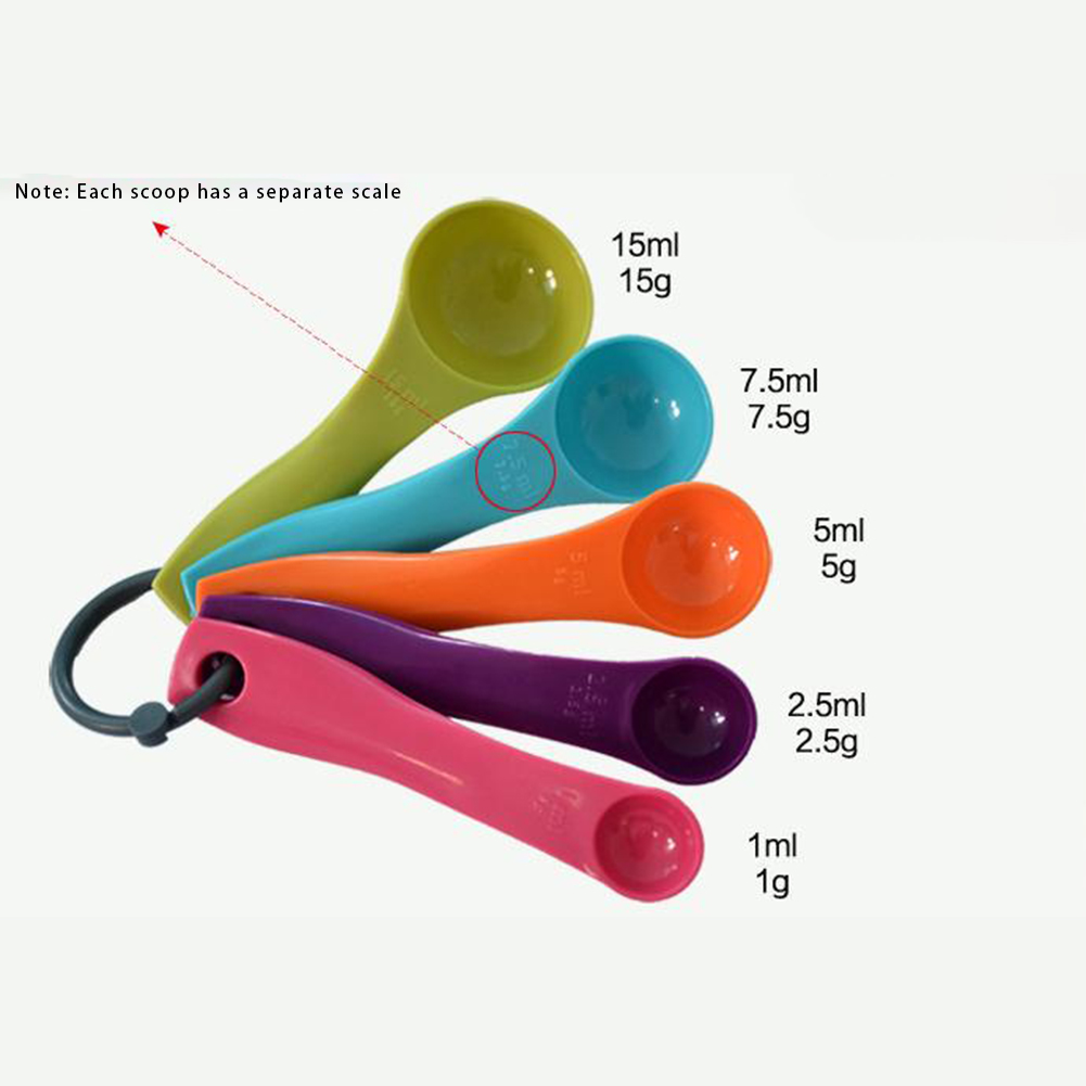 컬러풀 소금 오일 스푼 5 개 1/2.5/5/7.5/1 - Kitchen Appliances Manufacturers 리뷰 및 가격
