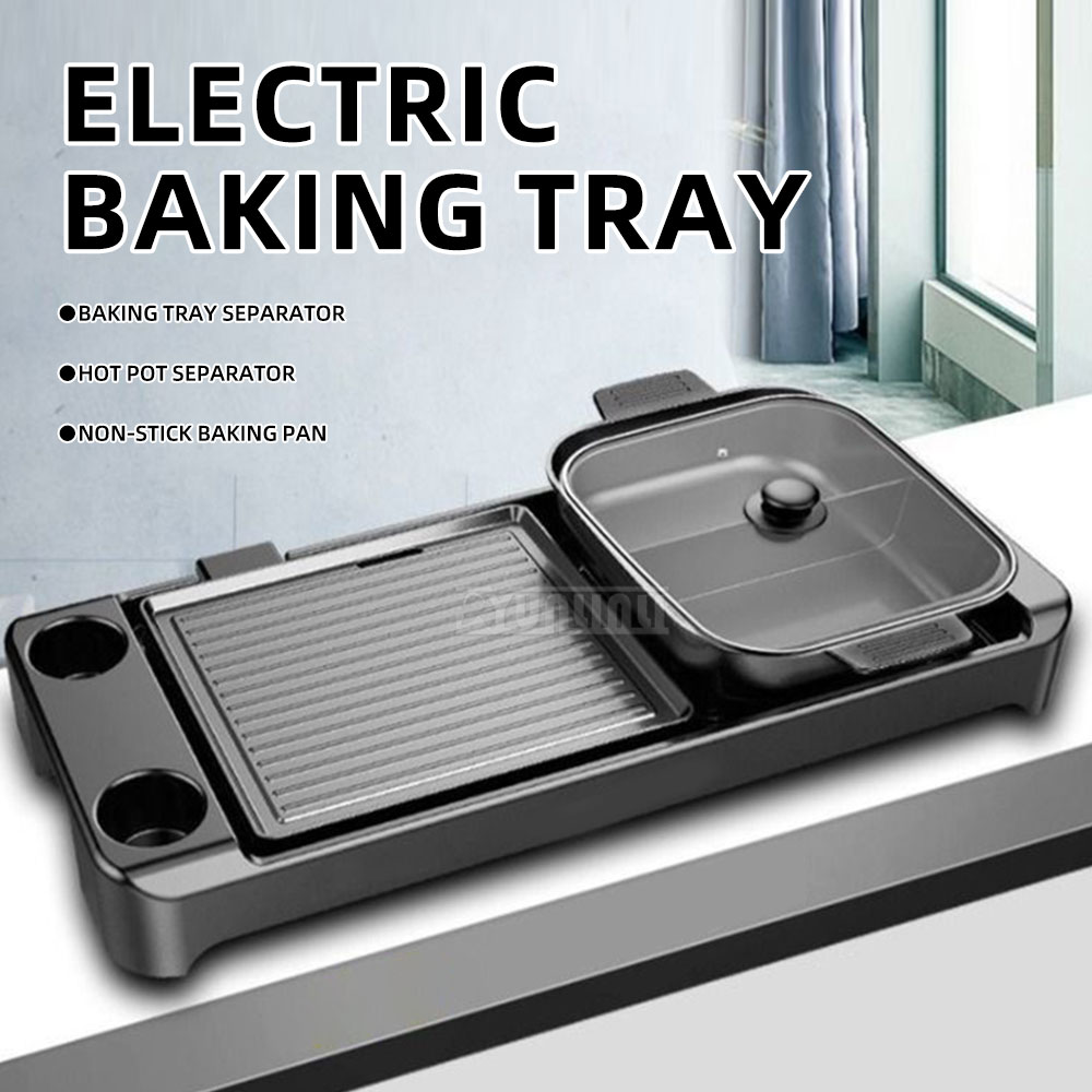 전기 바베큐 핫팟 스토브 이중 맛 조리 냄비 베이킹 플 - Kitchen Appliances Electric Stove 리뷰 및 가격