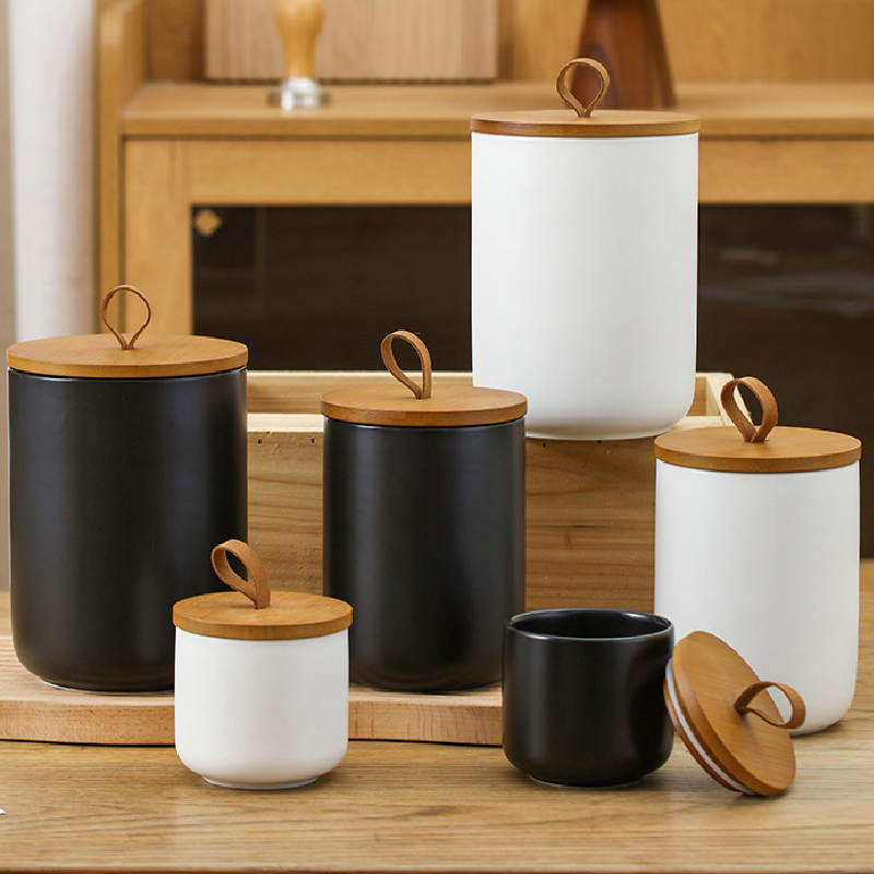북유럽 세라믹 보관 항아리, 무광 밀봉 냄비, 차 용기 - Kitchen Appliances Manufacturers 리뷰 및 가격