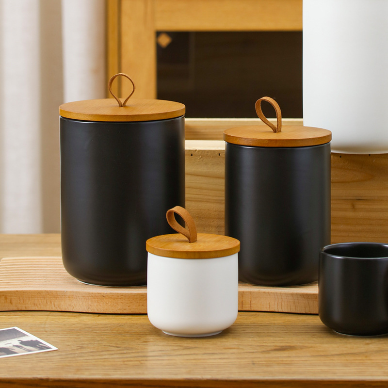 북유럽 세라믹 보관 항아리, 무광 밀봉 냄비, 차 용기 - Kitchen Appliances Manufacturers 리뷰 및 가격