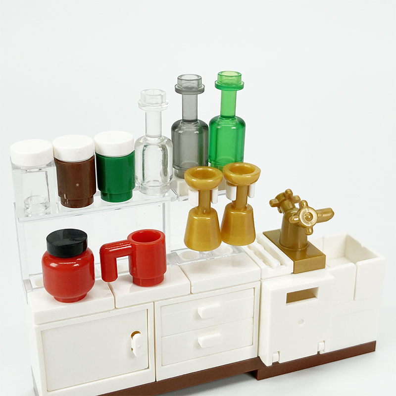MOC 블록 창의적인 장난감 주방 가전 냉장고 캐비닛, - Kitchen Appliances Cabinet 리뷰 및 가격