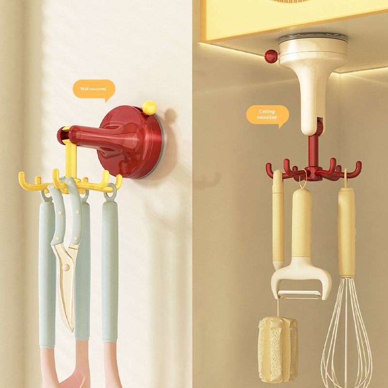 흡착식 회전 주방 걸이, 드릴 필요 없는 캐비닛 식기  - Kitchen Appliances Cabinet 리뷰 및 가격