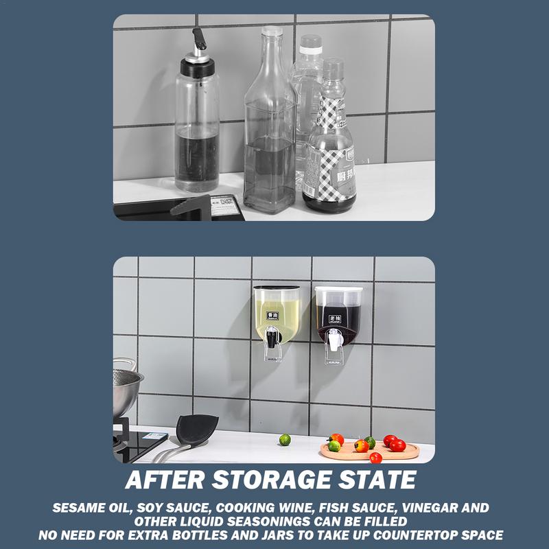 식초 및 오일 디스펜서 벽걸이 형 오일 용기 샐러드 용 - Kitchen Appliances Manufacturers 리뷰 및 가격